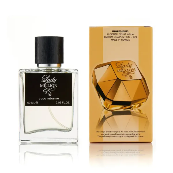 Парфум Paco Rabanne Lady Million 60 мл (голограма)